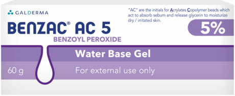 Benzac AC acne treatment gel 5% 60g